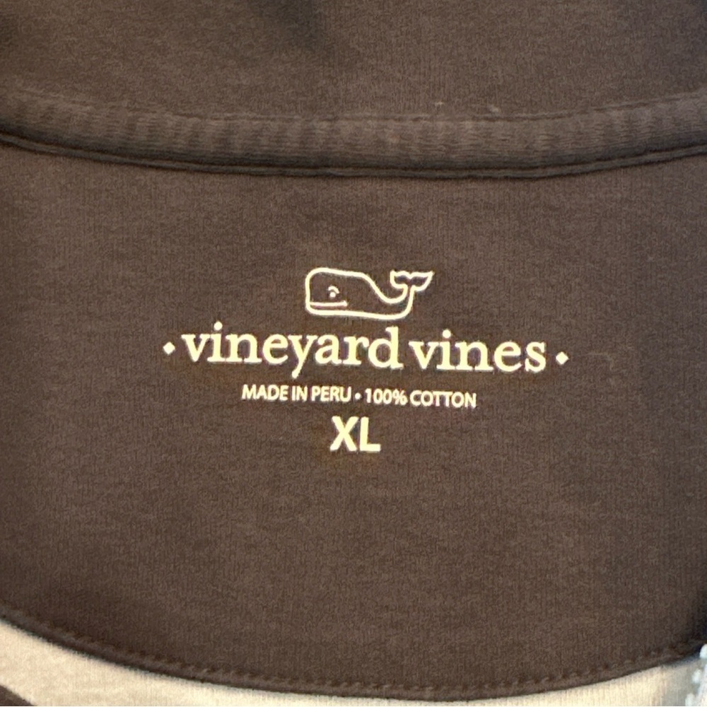 VINYARD VINES 1/4 ZIP COTTON PULLOVER SIZE XL J12 - Picture 3 of 4